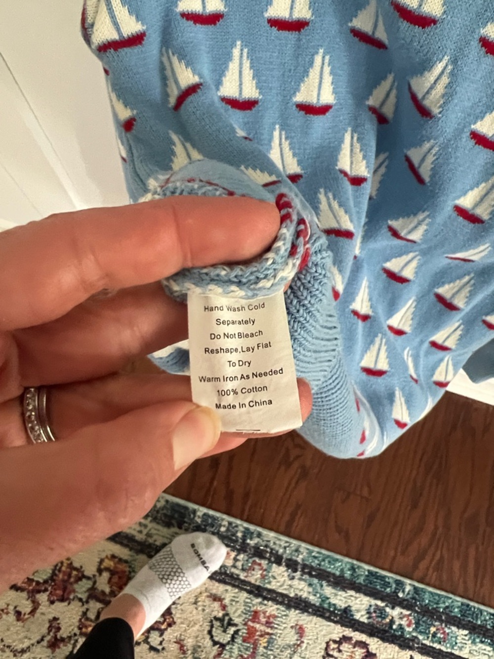 Kiel James Patrick Sailboat Toasty Coasty Sweater - Picture 5 of 8